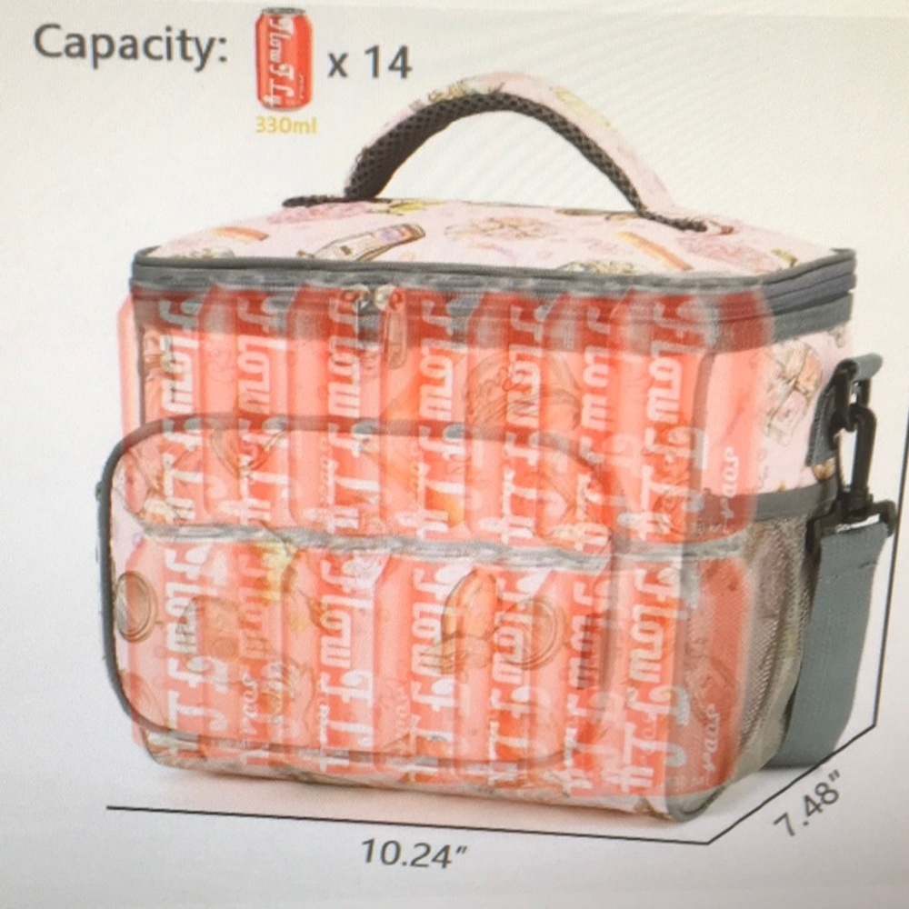 FLOWFLY/“ROSE PRINT”INSULATED PICNIC LUNCH BAG/NEW - Picture 6 of 6